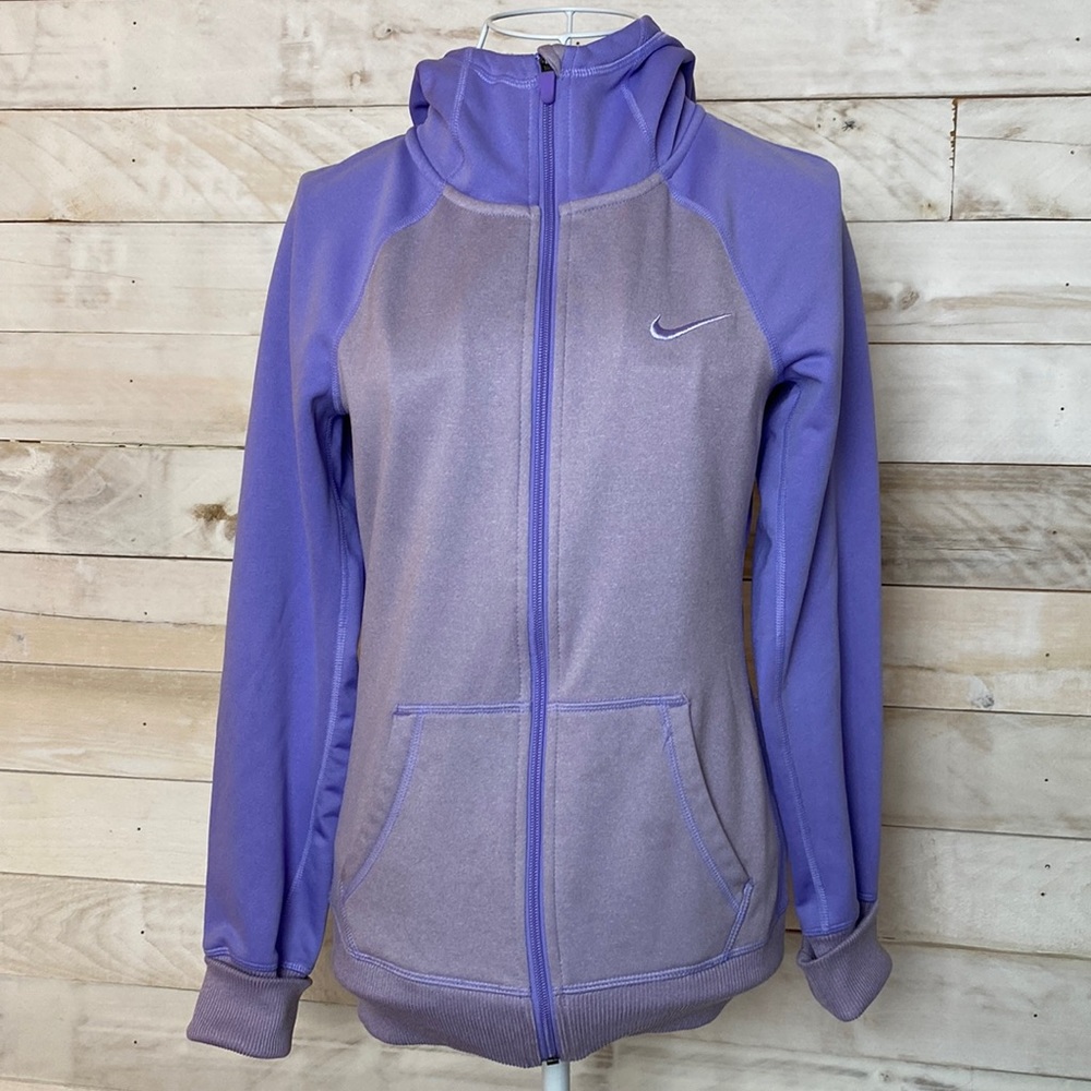 Nike Therma-Fit Purple Zip Up Hoodie Size XS
